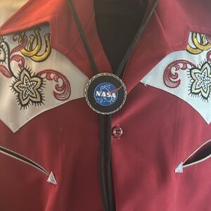 NASA Logo Black Bolo Tie